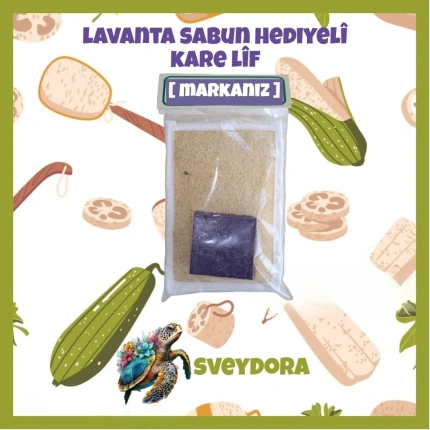 Lavanta Sabun Hediyeli Kare Lif