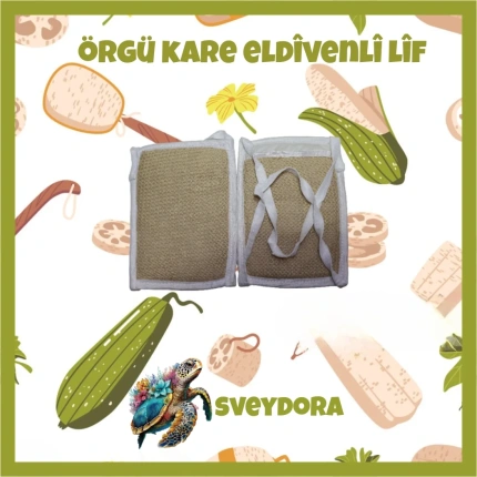 Örgü Kare Eldivenli Lif